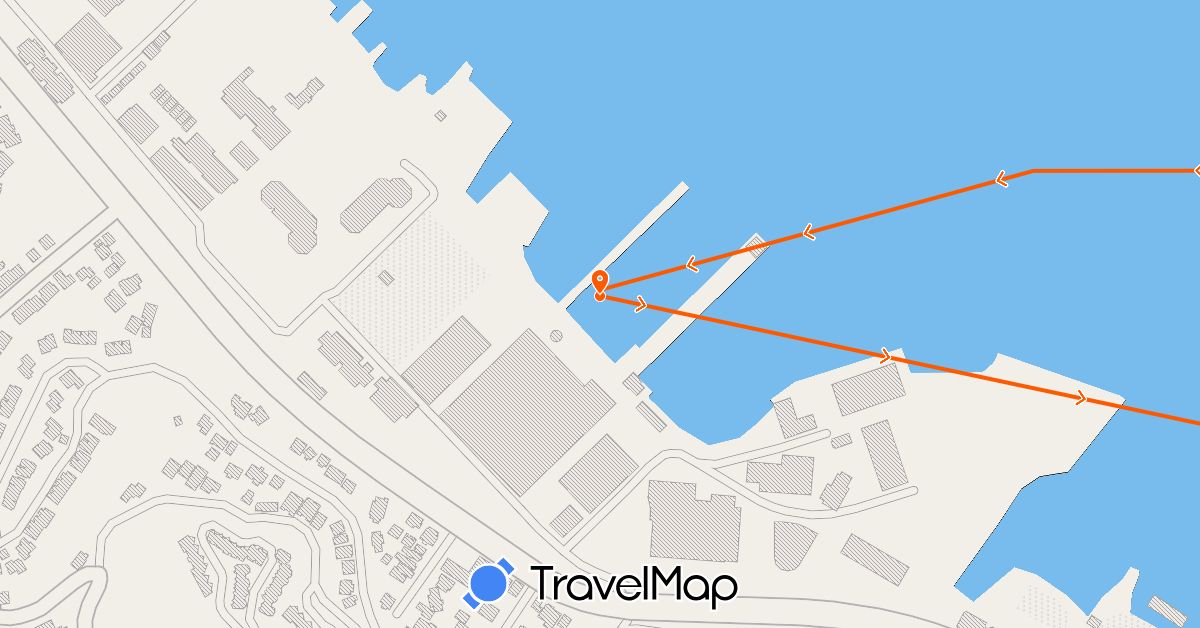 TravelMap itinerary: driving, kayak