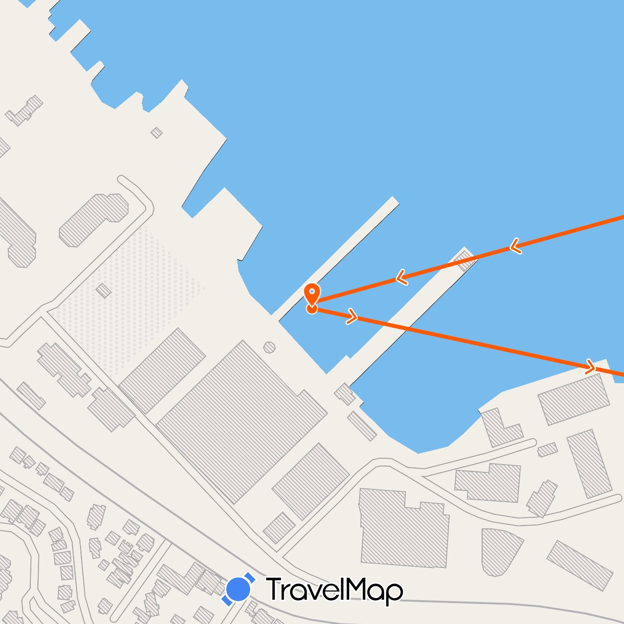 TravelMap itinerary: driving, kayak