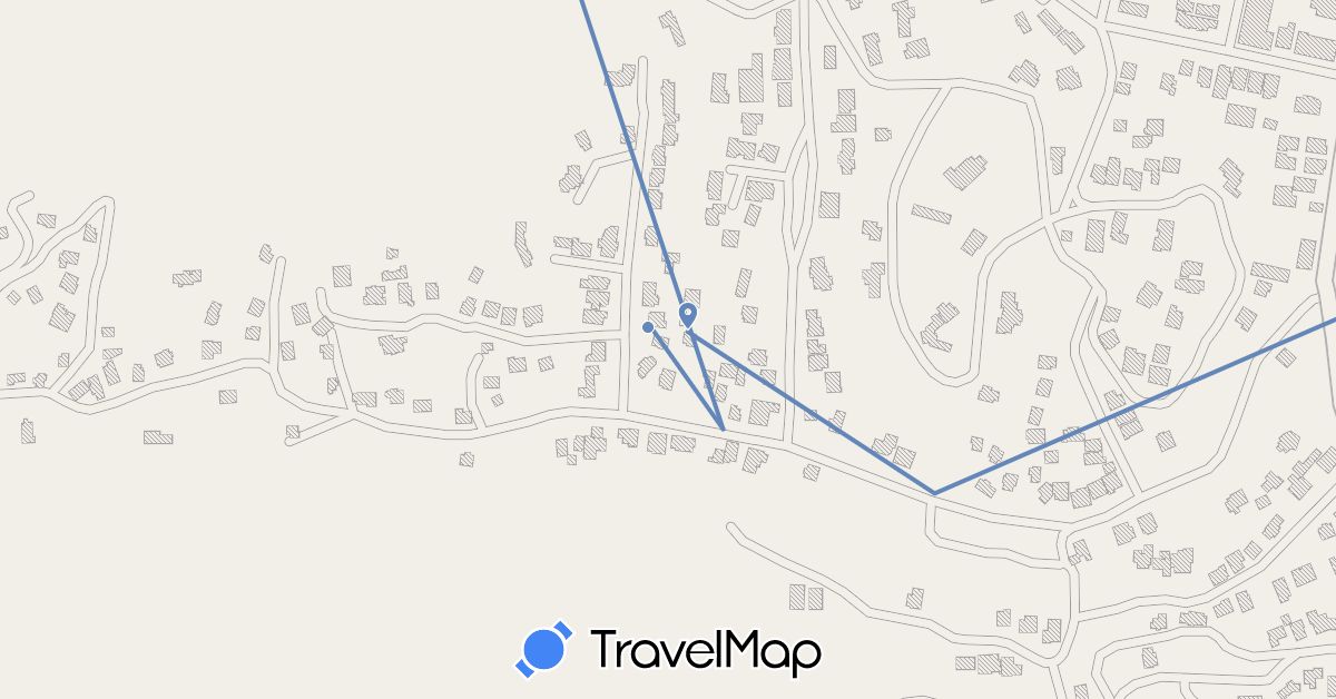TravelMap itinerary: driving, cycling