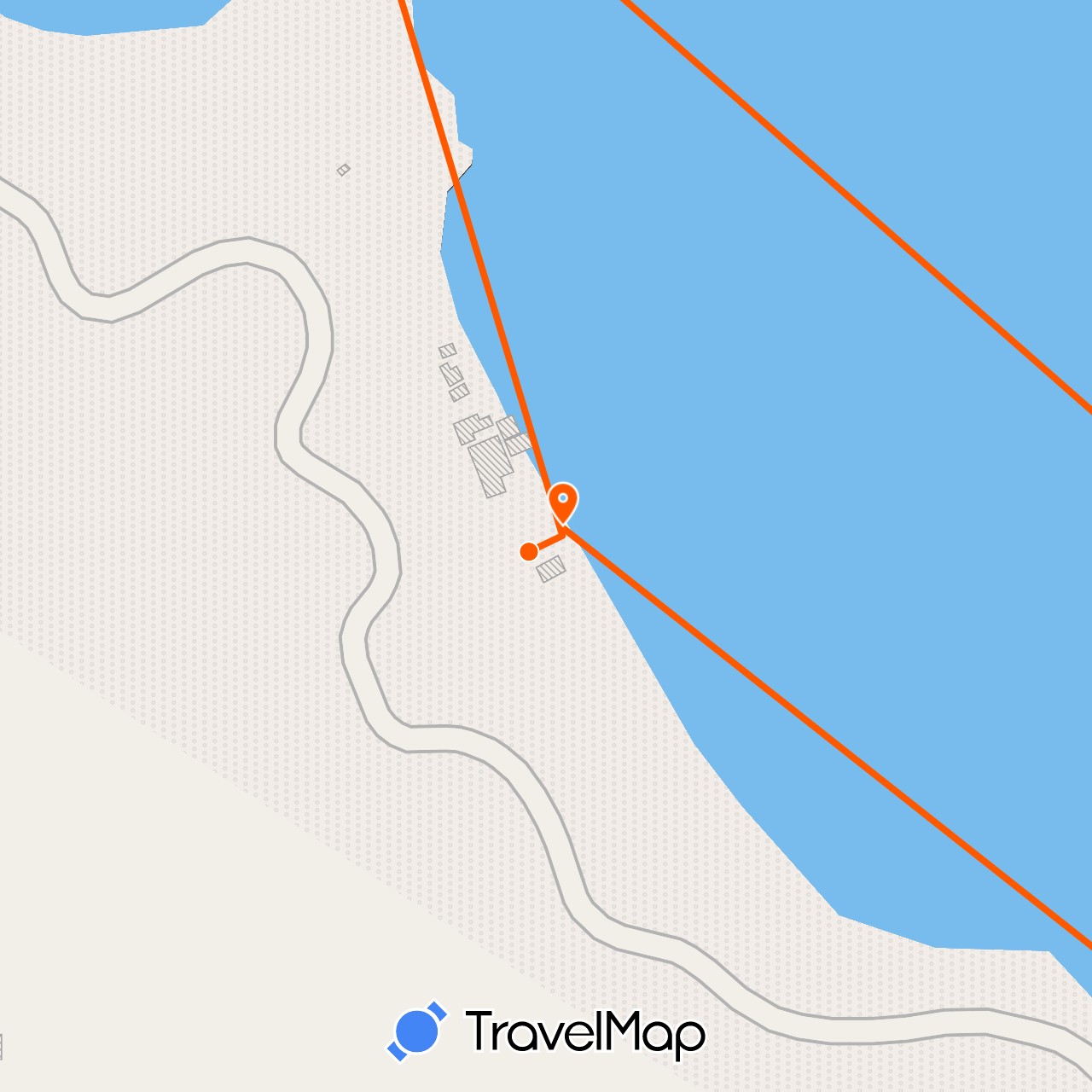 TravelMap itinerary: kayak