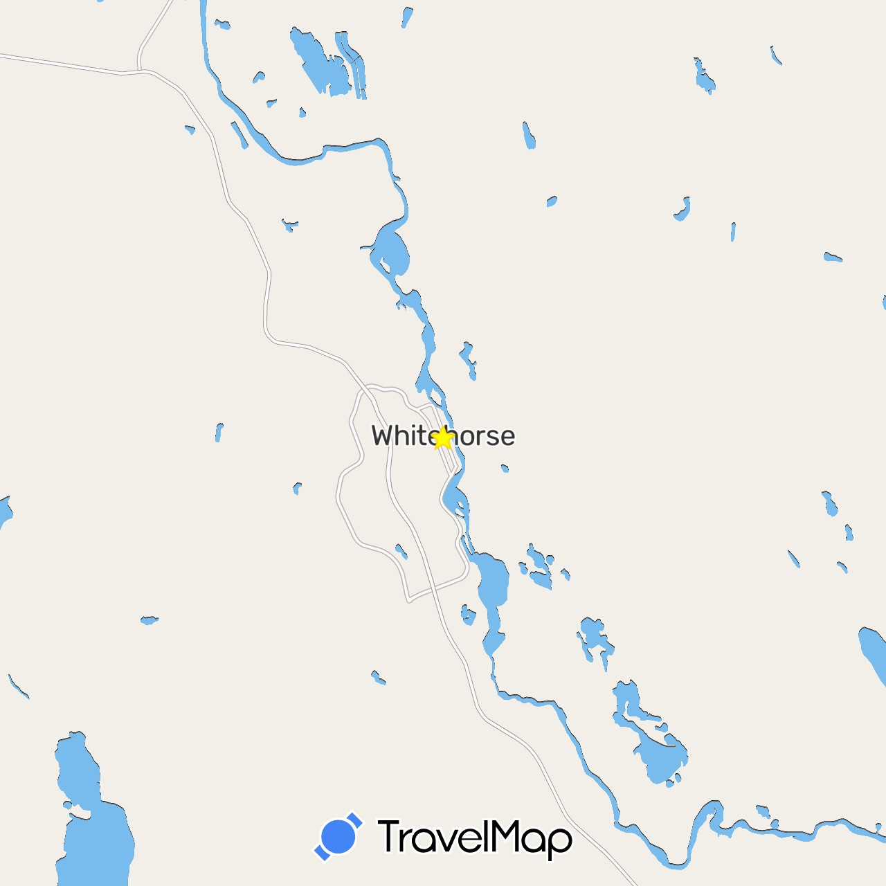 TravelMap itinerary: kayak in Canada (North America)